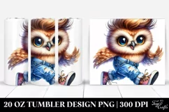 Running Baby Owl, Style | 20 oz Tumbler Product Image 1