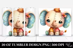 baby old plush Elephant | 20 Oz Tumbler Product Image 1