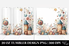 Whimsical Sunflower Half Moon | 20 oz Tumbler Product Image 1