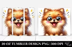 Playful Pomeranian | 20 Oz Tumbler Product Image 1