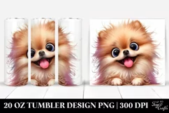 Playful Pomeranian | 20 Oz Tumbler Product Image 1