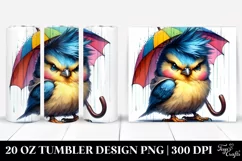 Vibrant Drawing Baby Bird | 20 oz Tumbler Product Image 1
