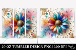 Colorful Daisy Material | 20 Oz Tumbler Product Image 1