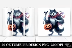 Funny Werewolf Clipart 20 Oz Tumbler Product Image 1