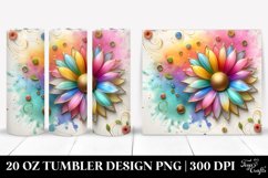 Floral Tumbler, 20 oz Skinny Tumbler Wrap Product Image 2