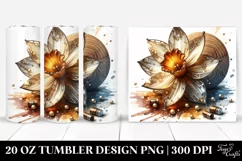 Detailed Shiny Daffodil Tumbler Product Image 1