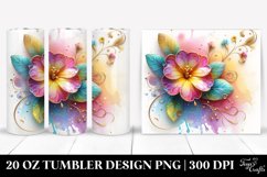 Colorful Primrose Material Tumbler Design Product Image 1