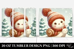 Cute Retro Baby Snail Clipart Product Image 1