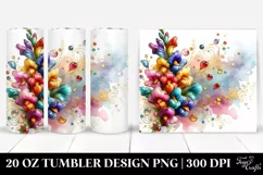 Colorful Snapdragon Material | 20 Oz Tumbler Product Image 1