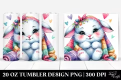 Colorful Boho Baby Rabbit | 20 Oz Tumbler Product Image 1