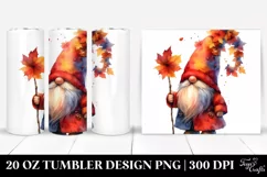 Autumn Gnome Design | 20 oz Tumbler Product Image 1