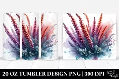 Glossy Floral Insertions Tumbler Art Product Image 1