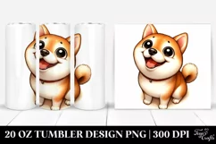 Colorful Shiba Inu Tumbler Product Image 1