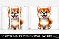 Colorful Shiba Inu Tumbler Product Image 1