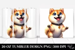 Colorful Shiba Inu Tumbler Product Image 1