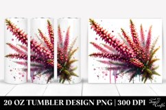 Glossy Floral Insertions Tumbler Design Product Image 1