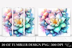 Shiny Gardenia Heart | 20 oz Tumbler Product Image 1