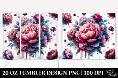 Glossy Peonies | 20 Oz Tumbler Product Image 1