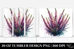 Glossy Floral Insertions Tumbler Art Product Image 1