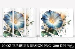Shiny Floral Splash Tumbler Art Product Image 1