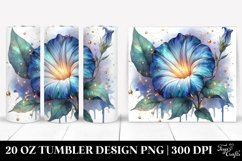 Shiny Floral Splash Tumbler Art Product Image 1