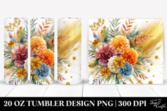 Colorful Bouquet Gold Foil | 20 Oz Tumbler Product Image 1