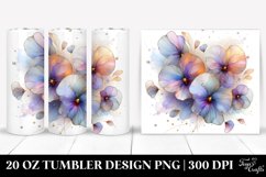 Shiny Pastel Pansy with Golden Insertions 20 Oz Tumbler Product Image 1