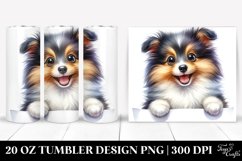 Small Baby Shetland Sheepdog | 20 oz Tumbler Product Image 1