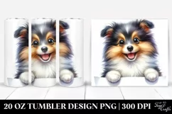 Small Baby Shetland Sheepdog | 20 oz Tumbler Product Image 1