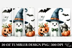 Funny Halloween Clipart, White Background | 20 oz Tumbler Product Image 1