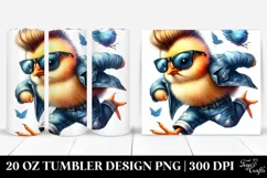 Contempt Baby Chicken with Cool Haircut | 20 oz Tumbler Product Image 1