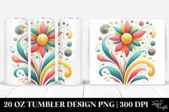Colorful Flower | 20 oz Tumbler Product Image 1