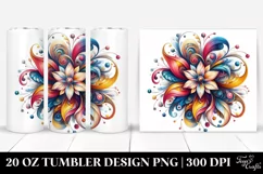 Colorful Flower | 20 oz Tumbler Product Image 1