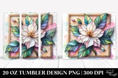 Wooden Gardenia Tumbler | 20 oz Tumbler Product Image 1