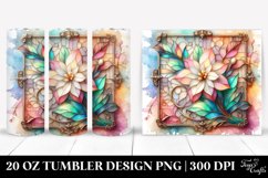 Wooden Gardenia Tumbler | 20 oz Tumbler Product Image 1