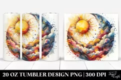 Colorful Abstract Sun | 20 Oz Tumbler Product Image 1