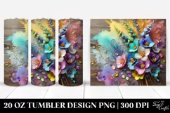 Colorful Delphinium | 20 Oz Tumbler Product Image 1