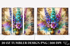 Colorful Delphinium | 20 Oz Tumbler Product Image 1