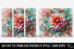 Colorful Zinnia | 20 Oz Tumbler Product Image 1