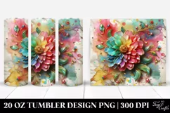 Colorful Zinnia | 20 Oz Tumbler Product Image 1