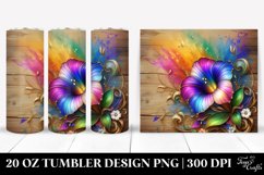 Wooden Morning Glory Splash | 20 Oz Tumbler Product Image 1