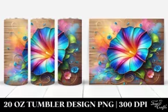 Colorful Morning Glory | 20 Oz Tumbler Product Image 1