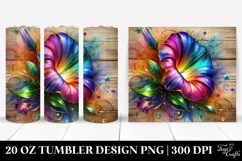 Colorful Morning Glory | 20 Oz Tumbler Product Image 1