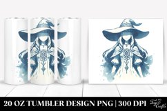 Washed Watercolor Simple Image Sorceress | 20 oz Tumbler Product Image 1