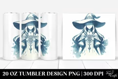Washed Watercolor Simple Image Sorceress | 20 oz Tumbler Product Image 1