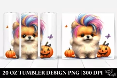 Enthusiastic Pomeranian 20 Oz Tumbler Product Image 1