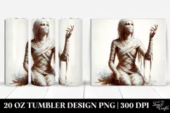 Simple Mummy Art | 20 oz Tumbler Product Image 1