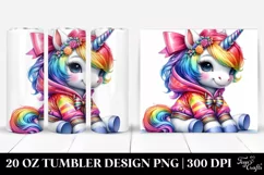 Cute Baby Unicorn, | 20 oz Tumbler Product Image 1