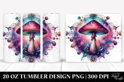 Magical Celestial Mushroom in Vibrant Colors, Transparent 20 Product Image 1
