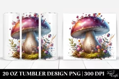 Shiny Mushroom Design | 20 oz Tumbler Product Image 1